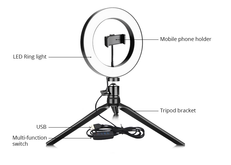 Arco de Luz LED Selfie - 26cm