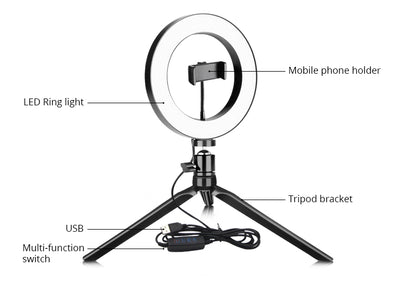 Arco de Luz LED Selfie - 26cm